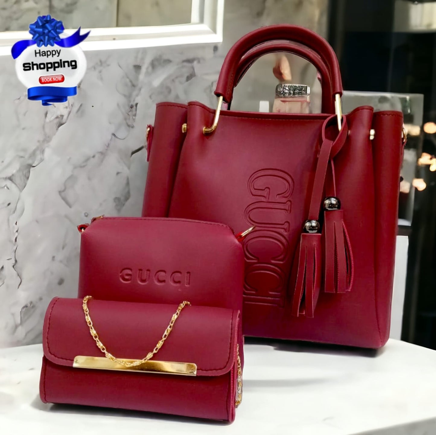 GUCCI 3 PCS HAND BAG