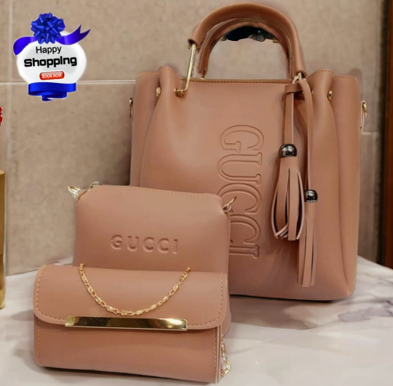 GUCCI 3 PCS HAND BAG